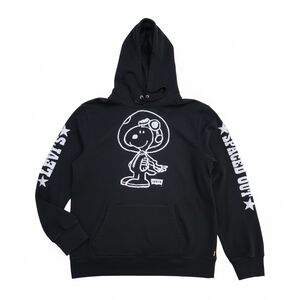 Levi's x Peanuts Snoopy Space XL Hoodie Rare Black Sweatshirt